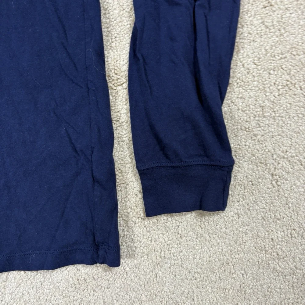 J.Crew Broken-In Long Sleeve Tee Blue Cotton Casual Basics XL Casual